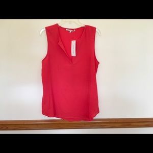 Large Red orange tank top. Perfect for office.